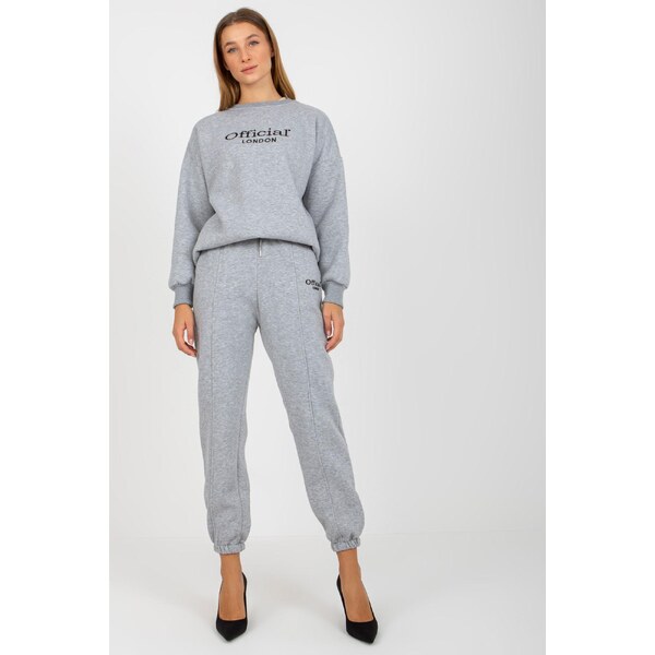 MladaModa Tepláková súprava Official London šedá 46491030