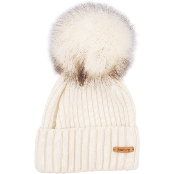 Vlnka Vlnená čiapka Woolee V04 biela 58229562