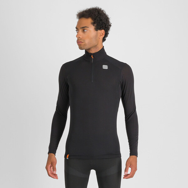 Sportful TD MID top so zipsom a dlhým rukávom čierny 58444609