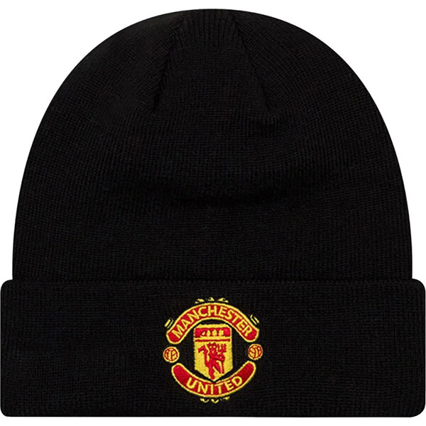 Čierna pánska čiapka New Era Core Cuff Beanie Manchester United FC Hat 45981161