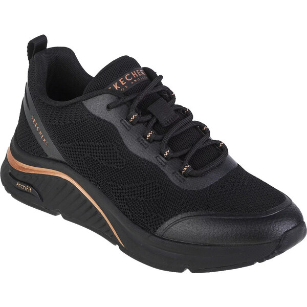 Čierne dámske štýlové tenisky Skechers Arch Fit S-Miles - Sonrisas 45981217