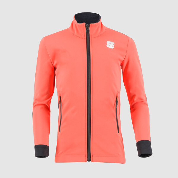 Sportful SQUADRA DETSKÁ bunda grepfruit/čierna 58444508