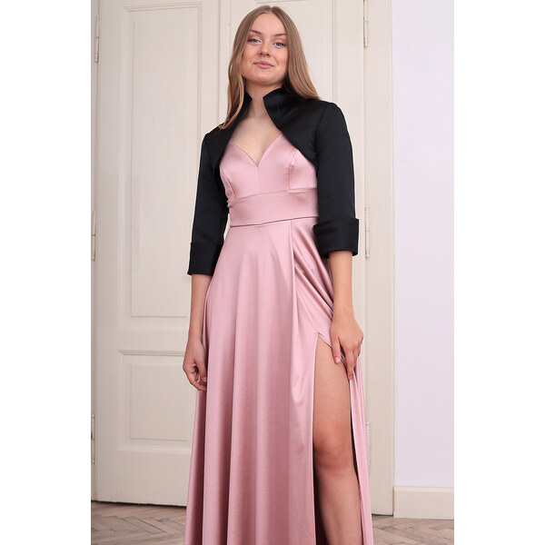 Glara Spoločenské bolerko s vyhrnutými rukávmi na plesové šaty 52675511