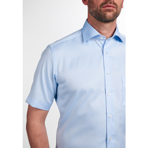 ETERNA Modern Fit svetlo modrá nie presvitajúca košeľa krátky rukáv 45998012