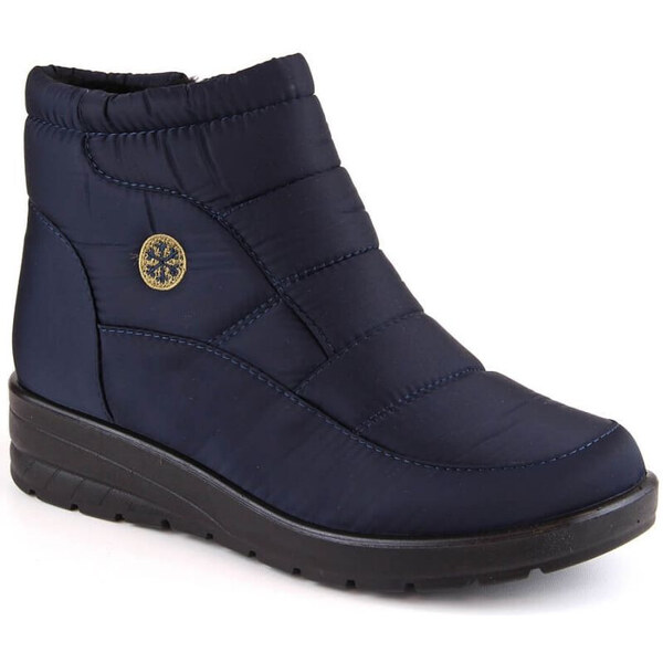 NEWS Novinky W EVE437B tmavomodré snežnice na podpätku 57118451