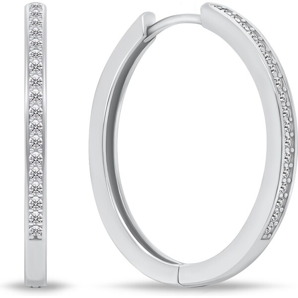 Brilio Silver Očarujúce strieborné kruhové náušnice PE048 66666457