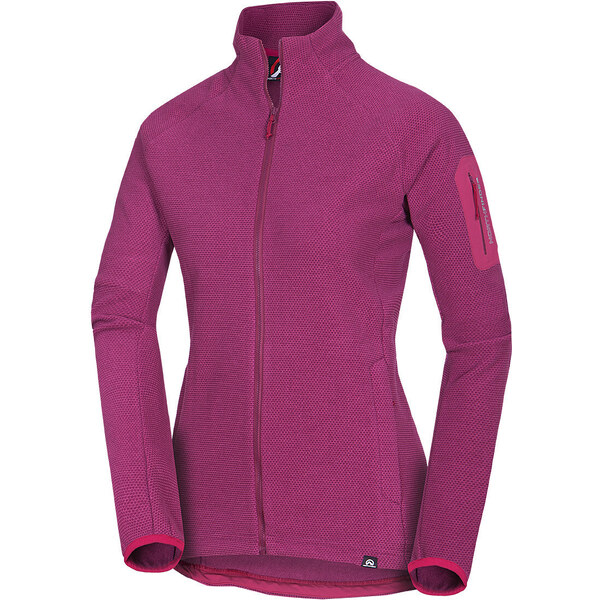 Northfinder Dámska fleecová mikina hrejivá CEVEDALE cherry 46021238