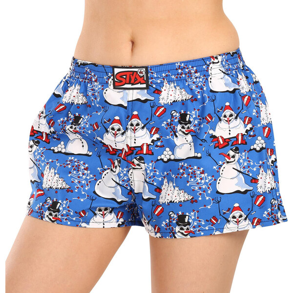 Dámske trenky Styx art klasická guma Vianoce snehuliaci (K1751) 46006095