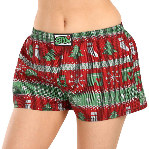 Dámske trenky Styx art klasická guma Vianoce pletené (K1658) 3 46006096