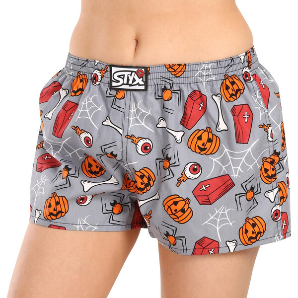 Dámske trenky Styx art klasická guma Halloween rakvy (K1752) 46006094