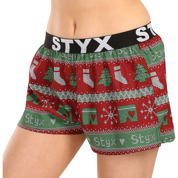 Dámske trenky Styx art športová guma Vianoce pletené (T1658) 46006086