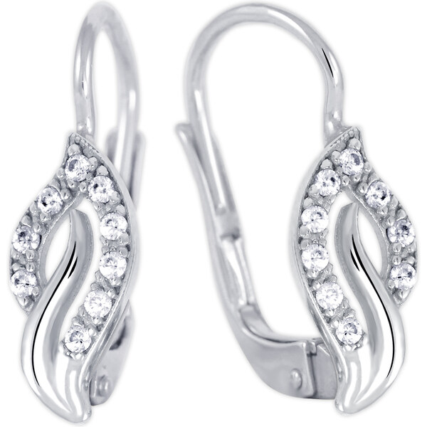 Soliter Slušivé náušnice z bieleho zlata so zirkónmi 239 001 01217 07 66586254