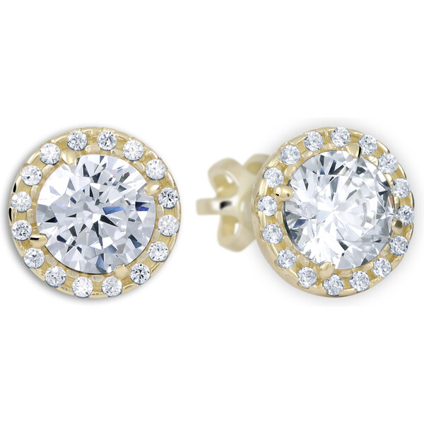 Soliter Úchvatné náušnice zo žltého zlata so zirkónmi 239 001 00957 66585909