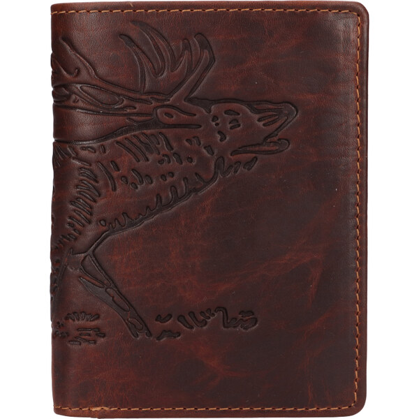 Lagen Pánska kožená peňaženka 219176/M jeleň - hnedá 46008172