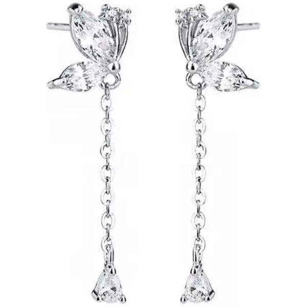 Olivie Strieborné motýlie náušnice 7842 46023339