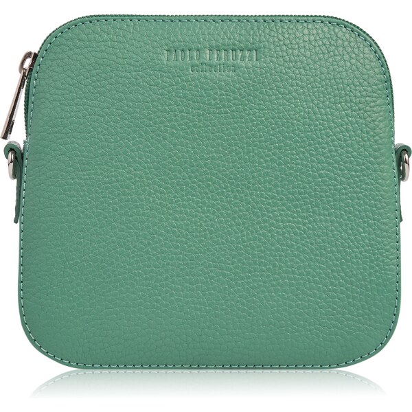 PAOLO PERUZZI Dámska kožená kabelka cez rameno N-61-MN | mätová IN-61 46021270