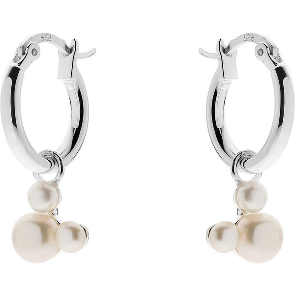 Disney Slušivé strieborné kruhy s perlami ES00034SMAL.CS 66595146