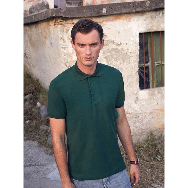 Fruit of the Loom Heavy Polo Friut of the Loom Green T-Shirt 50556774