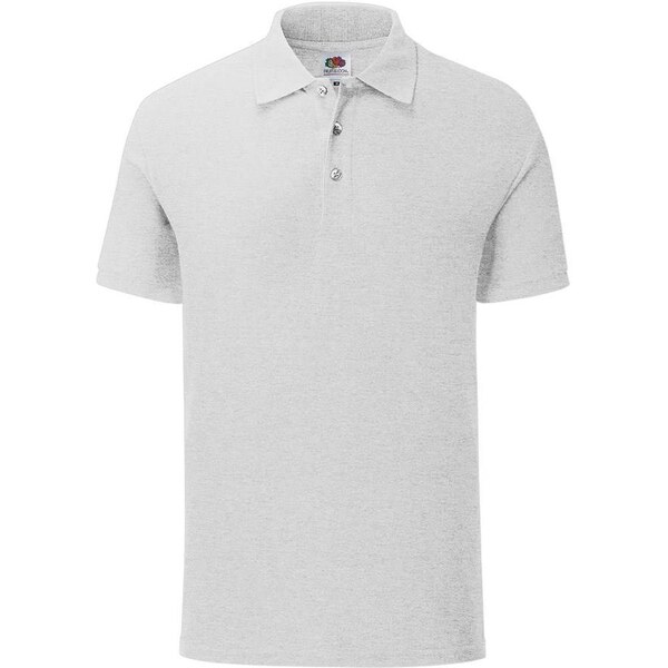 Fruit of the Loom Light grey mens shirt Iconic Polo Friut of the Loom 50556773