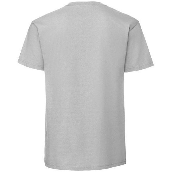 Szara koszulka męska Iconic 195 Ringspun Premium Fruit of the Loom 50557985