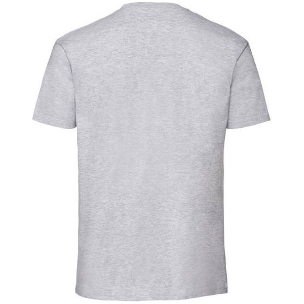Szara koszulka męska Iconic 195 Ringspun Premium Fruit of the Loom 50621163
