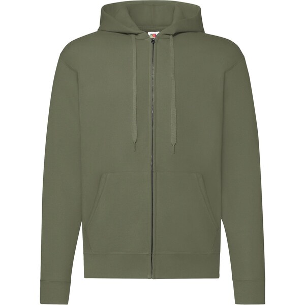 Olive Zippered Hoodie Classic Fruit of the Loom 50508722