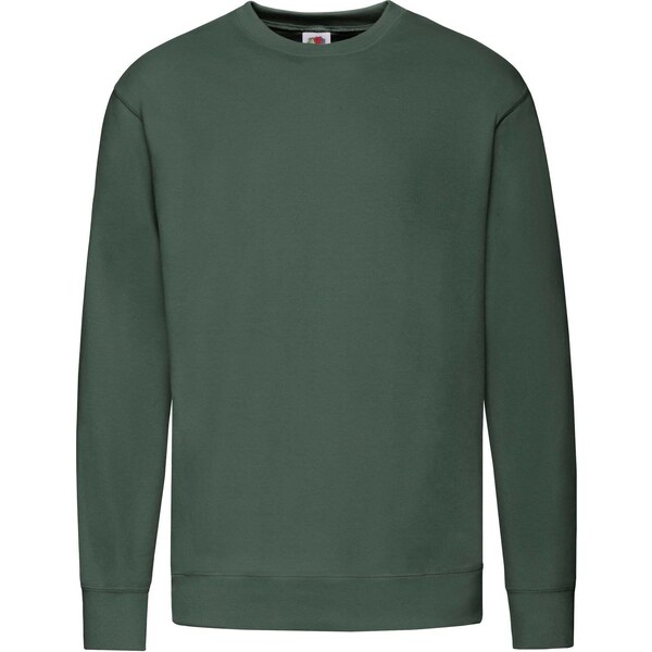 Green Mens Sweatshirt Lightweight Set-in-Sweat Sweat Fruit of the Loom 50621224