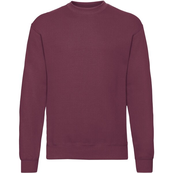 Burgundy Mens Sweatshirt Set-in Sweat Fruit of the Loom 50508733