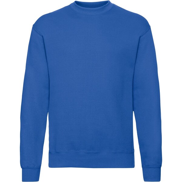Mens Blue Sweatshirt Set-in Sweat Fruit of the Loom 50508734