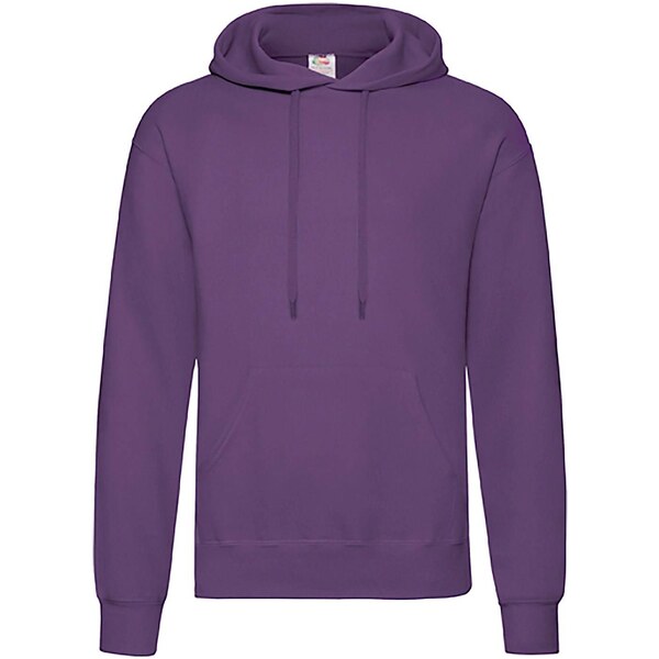 Fioletowa bluza męska Hooded Sweat Fruit of the Loom 50518036