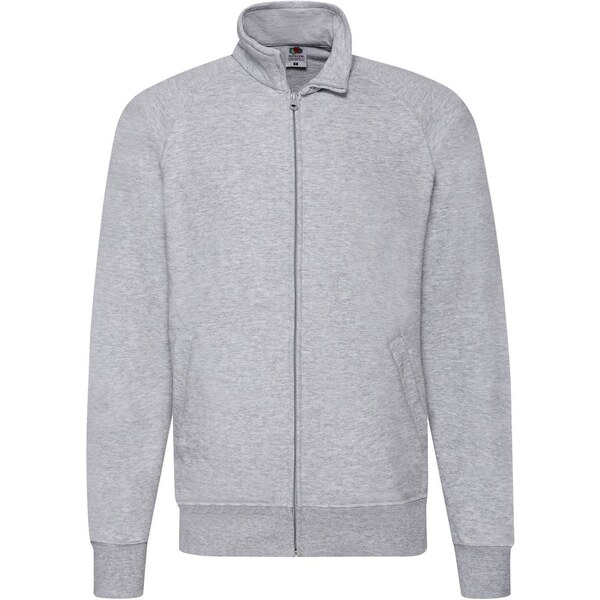 Szara bluza męska Lightweight Sweat Jacket Fruit of the Loom 50508732