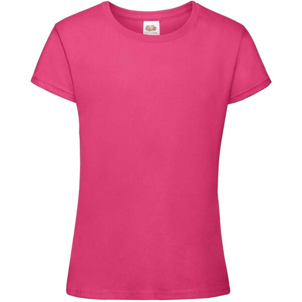 Fruit of the Loom Girls T-shirt Sofspun 610150 100% cotton 160g/165g 50507619