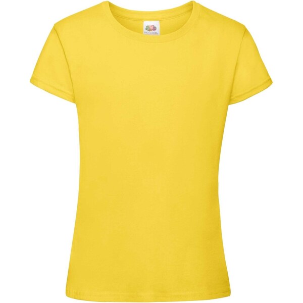 Fruit of the Loom Girls T-shirt Sofspun 610150 100% cotton 160g/165g 50508923