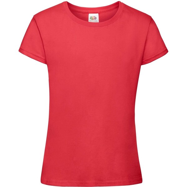 Fruit of the Loom Girls T-shirt Sofspun 610150 100% cotton 160g/165g 50556813