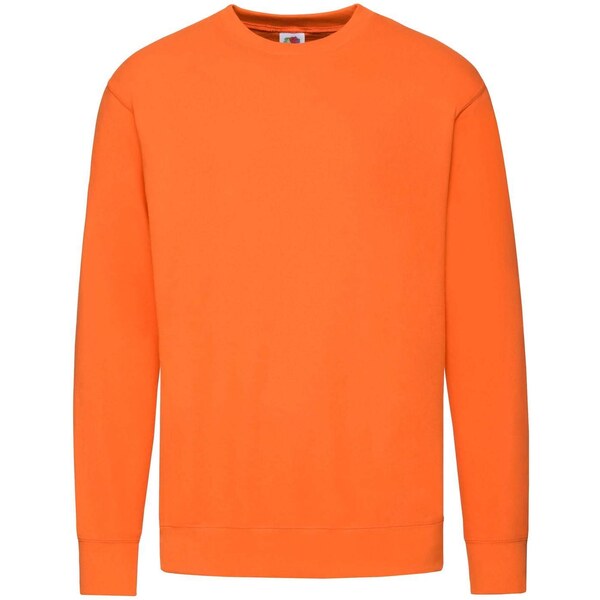 Orange Mens Sweatshirt Lightweight Set-in-Sweat Sweat Fruit of the 50557902