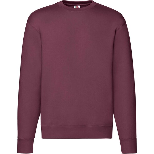 Burgundy Mens Sweatshirt Set-in Sweat Fruit of the Loom 50557999
