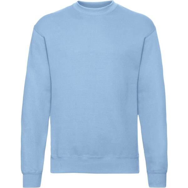 Mens Blue Sweatshirt Set-in Sweat Fruit of the Loom 50558879
