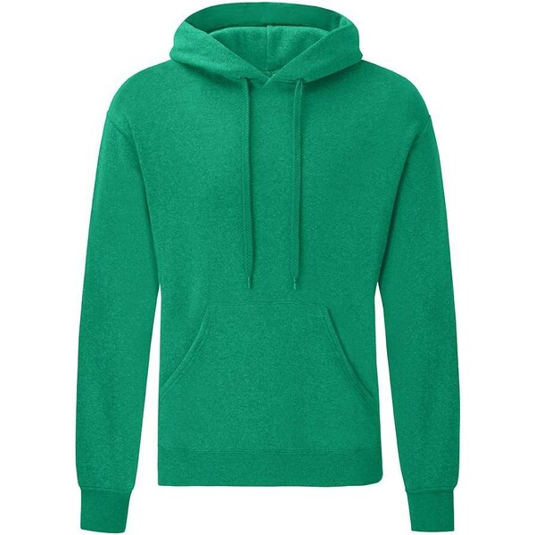 Green Mens Hooded Sweat Fruit of the Loom 50557861