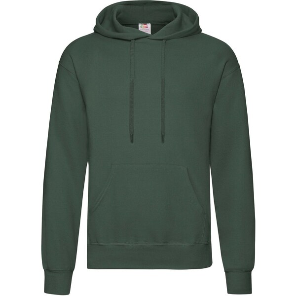 Green Mens Hooded Sweat Fruit of the Loom 50557915