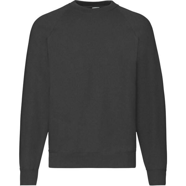 Czarna bluza męska Raglan Sweat Fruit of the Loom 50558885