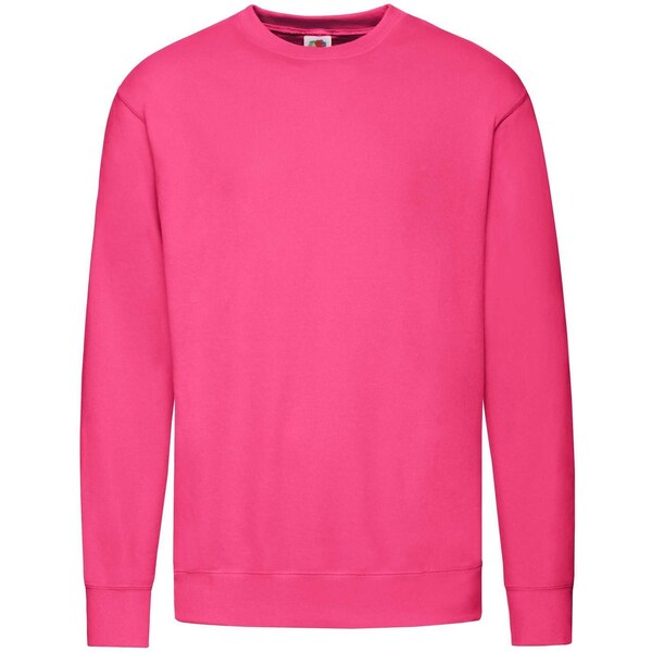 Pink Mens Sweatshirt Lightweight Set-in-Sweat Sweat Fruit of the Loom 50556770