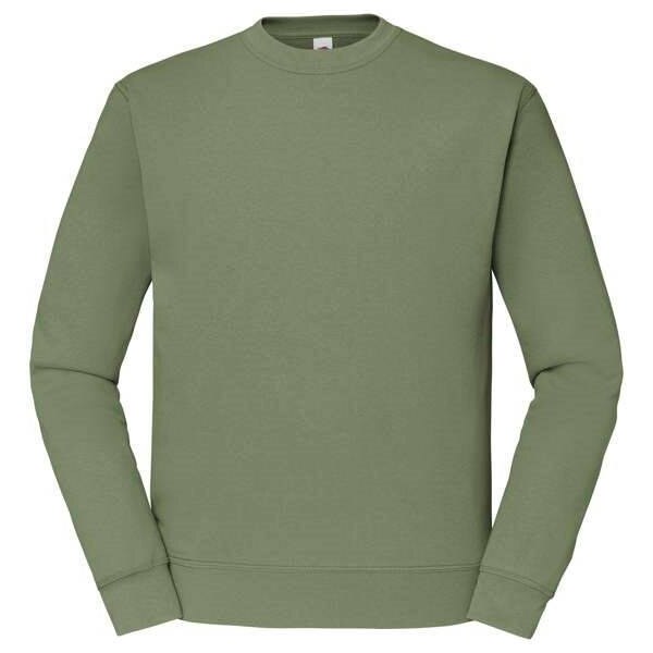 Oliwkowa bluza męska Set-in Sweat Fruit of the Loom 50557911