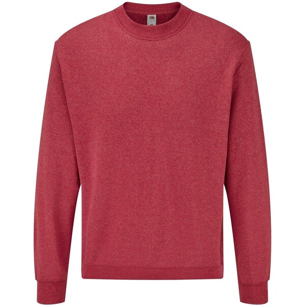 Mens Red Set-in Sweat Fruit of the Loom 50558003