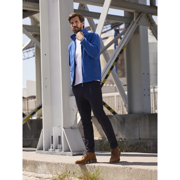 RUSSELL Mens fleece with long zipper 100% polyester, non-pilling 50559123