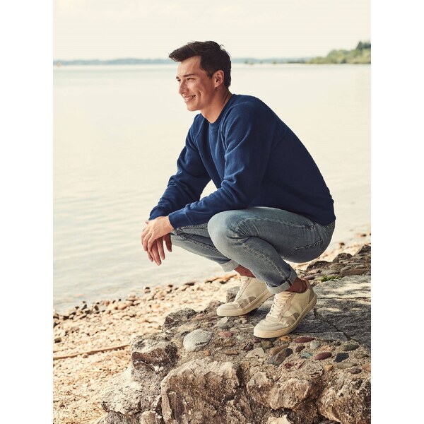 Granatowa bluza męska Raglan Sweat Fruit of the Loom 50558059