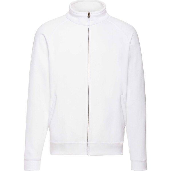 White Mens Sweat Jacket Fruit of the Loom 50558891
