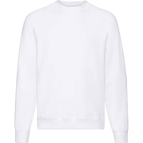 Biała bluza męska Raglan Sweat Fruit of the Loom 50557862