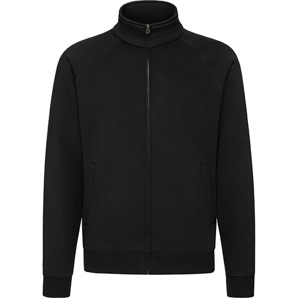 Black Mens Sweat Jacket Fruit of the Loom 50558889
