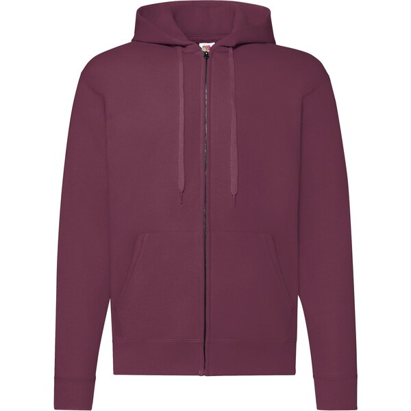 Burgundy Zippered Hoodie Classic Fruit of the Loom 50558045