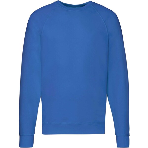 Blue Mens Sweatshirt Lightweight Raglan Sweat Fruit of the Loom 50557858